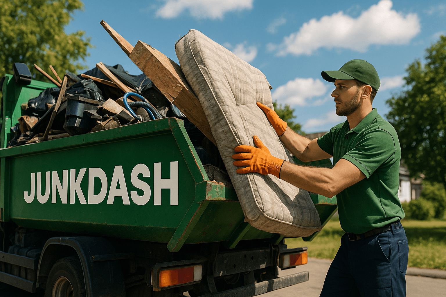 Waste collection services backdrop